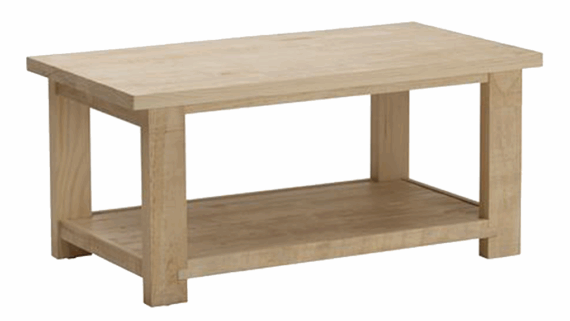White-Stained Coffee Table