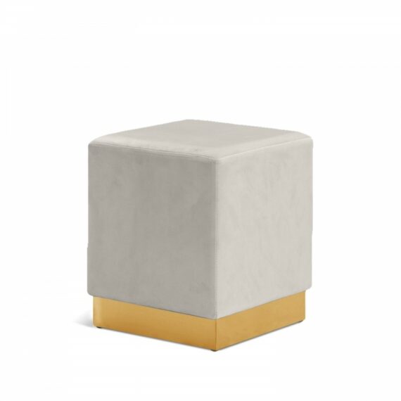 Gramercy Velvet Ottoman