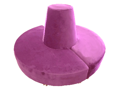 Empire Round Banquette Covers