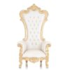 Throne (White/Gold) Chair