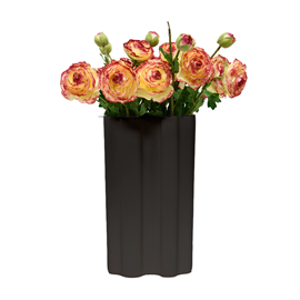 Milan Ceramic Black Vase