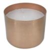 Rose Gold Brushed Metal Cylinder Vase