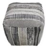 Nomad Striped Square Pouf Ottoman