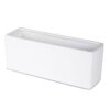 White Matte Ceramic Rectangle Vase