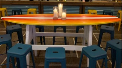 Surfboard Communal Table