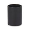 Black Matte Ceramic Cylinder Vase