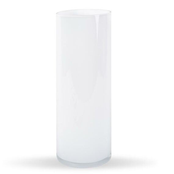 4C White Gloss Cylinder Vase