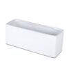 White Matte Ceramic Rectangle Vase