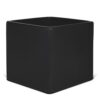 Matte Black Square Ceramic Vase