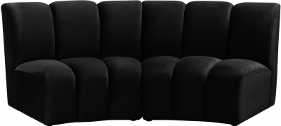Infinity (Black) 2-Seat Sofa