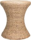 Rattan Hourglass Accent Table
