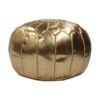 Moroccan Gold Pouf Ottoman