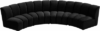 Infinity (Black) 5-Seat Sofa