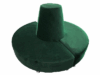 Empire Round Banquette (Green Velvet)
