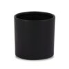 Black Matte Ceramic Cylinder Vase
