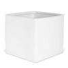 5H White Matte Ceramic Square Vase