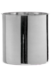 6C Chrome Cylinder Vase