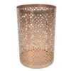 Copper Hollywood Etched Candle Holder