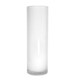 4C White Gloss Cylinder Vase