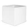 5H White Matte Ceramic Square Vase