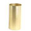 Gold Brushed Metal Cylinder Vase