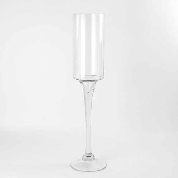 Clear Long Stemmed Vase