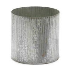 Norah Corrugated Metal Cylinder Vase