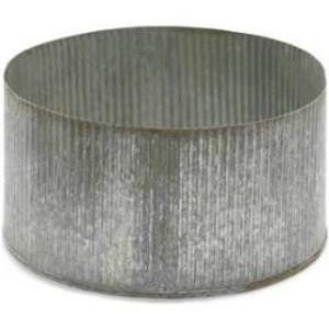 Norah Corrugated Metal Cylinder Vase