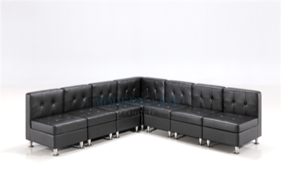 Contempo (Black) - 7 Seat Sofa