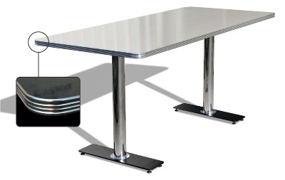 Retro Table - Rectangle Top - ( 30" x 42" )