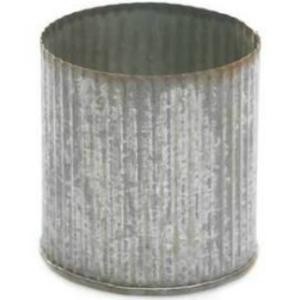 Norah Corrugated Metal Cylinder Vase