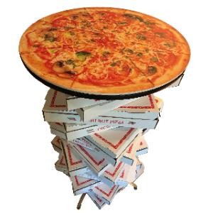 Pizza Box Stack Cocktail Table