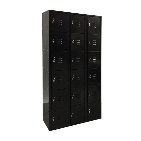 Metal Lockers (Black) - 18 Units