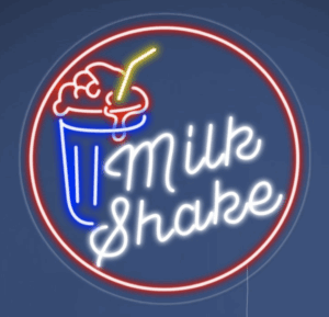 Neon Sign - Milk Shake