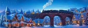 Santa's Village Backdrop #2 (35' x 12')