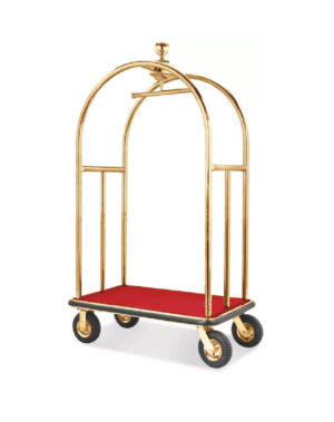 Gold Luggage Cart