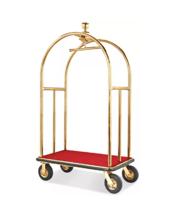 Gold Luggage Cart