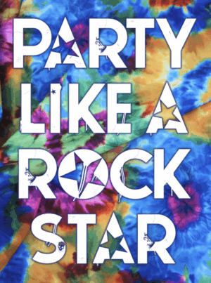 Party Like A Rock Star Backdrop