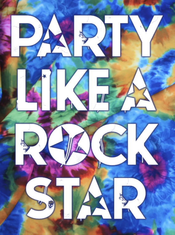 Party Like A Rock Star Backdrop