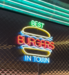 Neon Sign - Best Burgers in Town