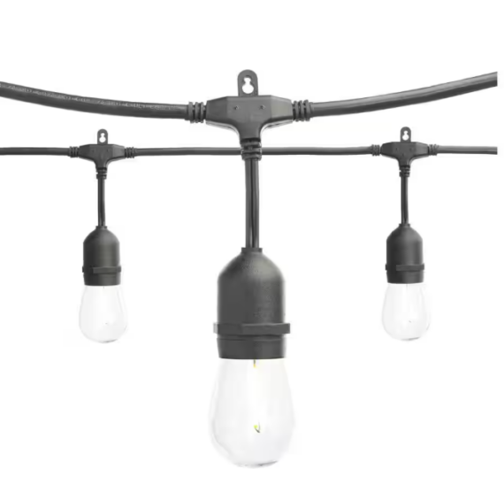 Bistro String Lights (Black Wire)