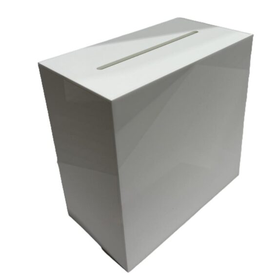White Acrylic Gift Card Box