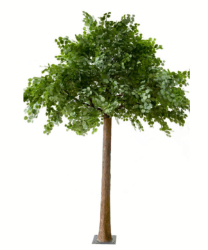 Faux 12' Dark Green Eucalyptus Tree