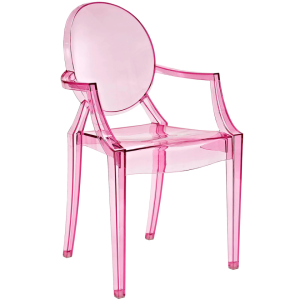 VictoriaGhostPinkDiningChairwithArmspng