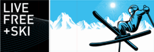 Live Free + Ski Backdrop (35' x 12')