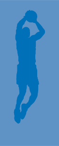 Basketball Blue Sport Figure Backdrop