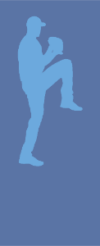 Baseball Blue Sport Figure Backdrop