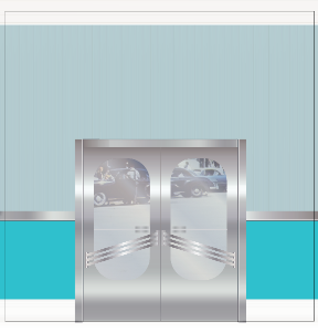 Diner (Left Door #1) Backdrop