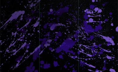 Black & Purple Ink Splatter (Right) Backdrop